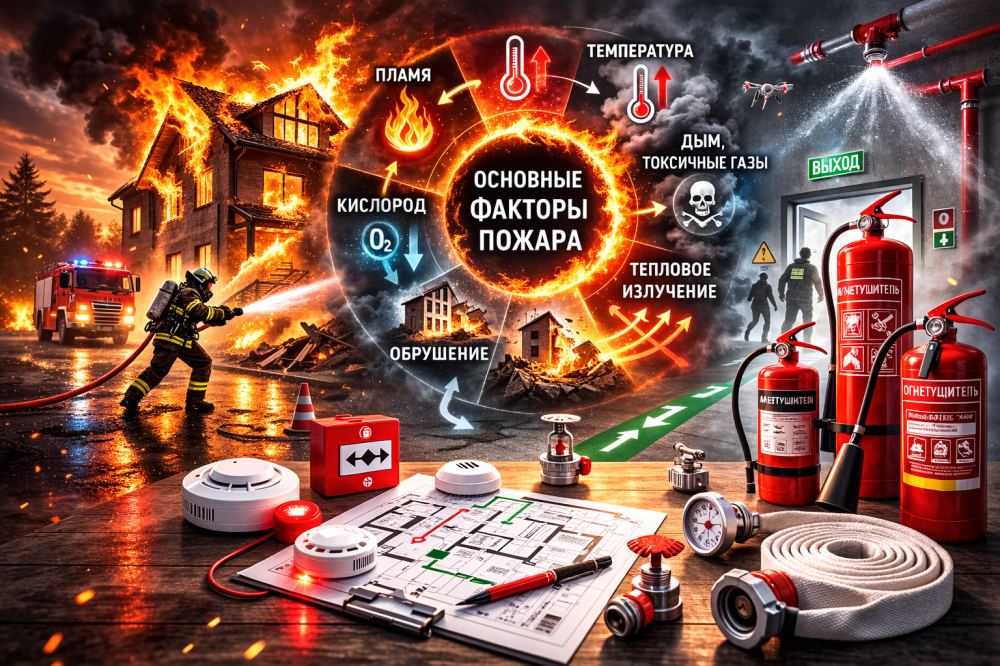 Основные факторы пожара: виды, воздействие и способы защиты
