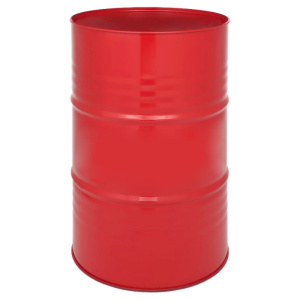 Емкость для воды (бочка 200л, металл) с крышкой Огнеборец