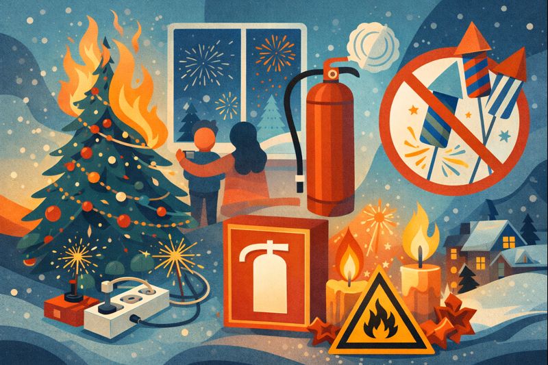 Правила пожарной безопасности в новогодние праздники