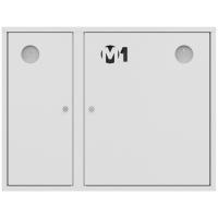 ШП-К-О-002 "Т" НЗБ М01 правый шкаф пожарный с почтовым замком (навесной, закрытый, белый)