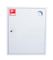 ШП-К-310 ВЗБ (ШПК-310ВЗБ) правый шкаф пожарный с почтовым замком (встроенный, закрытый, белый)
