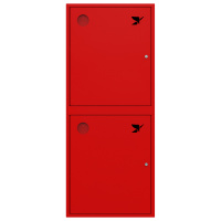 ШП-К-О-Пульс-320 НЗК левый шкаф пожарный с почтовым замком (навесной, закрытый, красный)