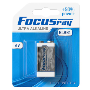 FOCUSray 6LR61/BL1 Ultra Alkaline 1/12/144 батарейка "крона"