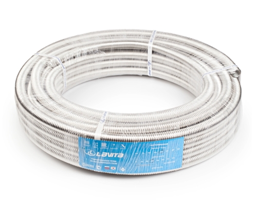 Труба гофрированная нерж. сталь без термообработки GF20A диам 20 мм (бухты 30м) LAVITA