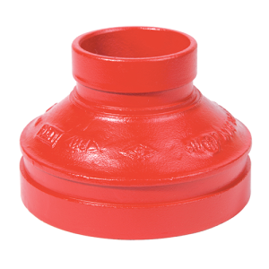 Переход грувлочный модели 250 крашеный (красный) 1 1/4" х 1" (42,4 х 33,7)