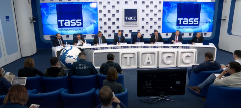 Пресс-конференция по работе пожарных служб в ТРЦ "Зимняя вишня"