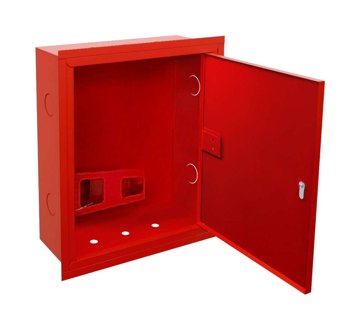 ШП-К-310 ВЗК (У) универсальный шкаф пожарный с почтовым замком (встроенный, закрытый, красный)