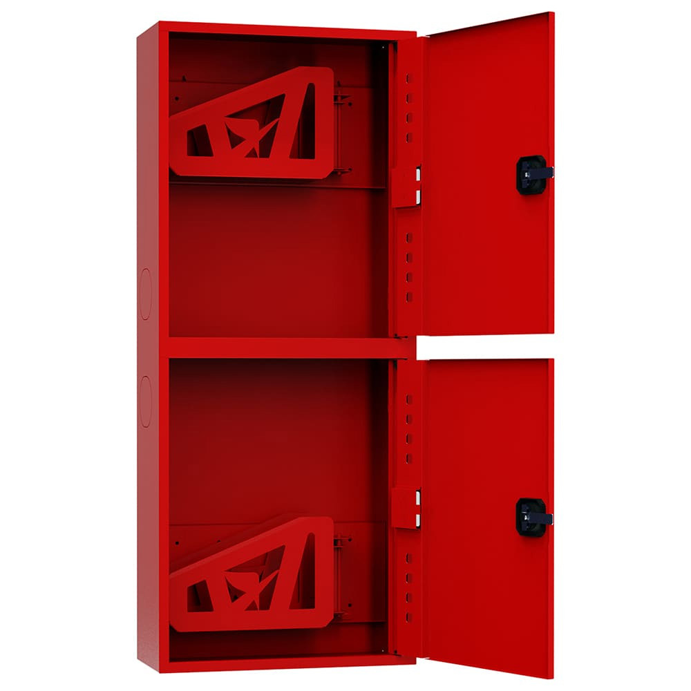 ШП-К-Пульс-320-21 НЗК/ВЗК (У) универсальный шкаф пожарный с ручкой-замком (закрытый, красный)