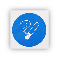 Знак M15 Курить здесь на самоклеящейся не светящейся пленке, 200х200 НПО ПУЛЬС