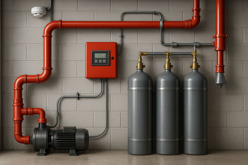 АСПТ — автоматические системы пожаротушения: назначение, принцип работы и требования