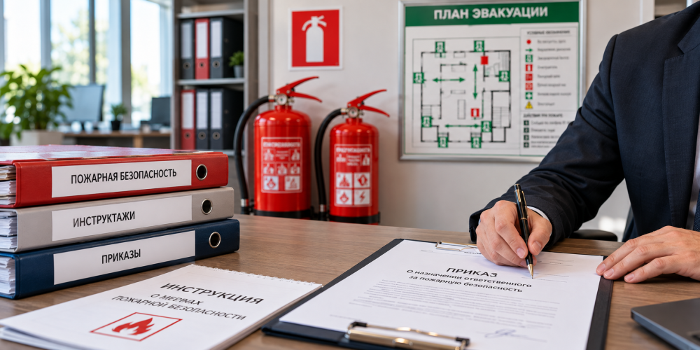 Как назначить ответственного за пожарную безопасность на предприятии