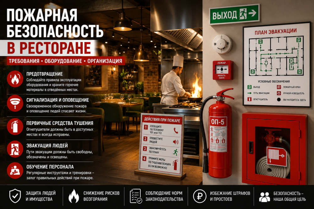 Требования пожарной безопасности в ресторане: полное руководство для владельцев и управляющих
