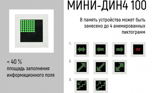 Мини-ДИН4 100 оповещатель световой