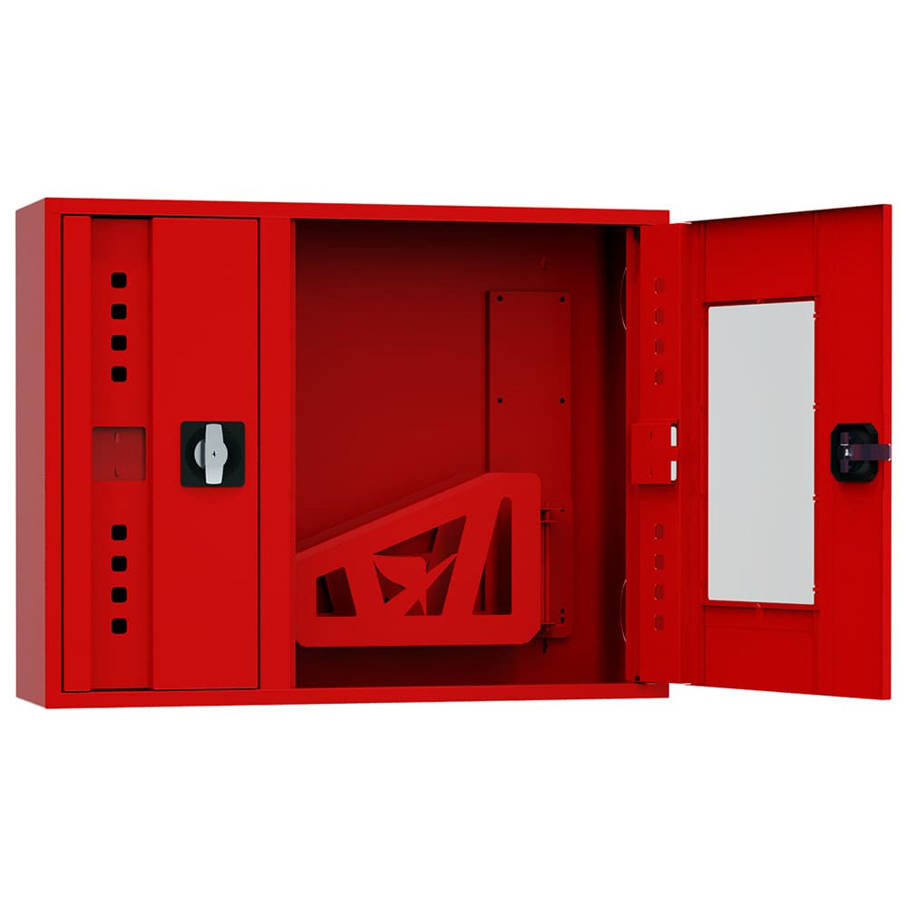 ШП-К-О-Пульс-315 НОК/ВОК (У) универсальный шкаф пожарный с ручкой-замком (открытый, красный)