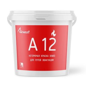 Аквест-12 (А 12) (7 кг) Краска негорючая (КМ0) для путей эвакуации