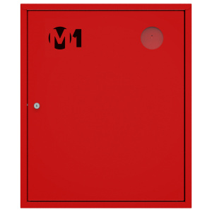 ШП-К-001 "Т" НЗК М01 правый шкаф пожарный с почтовым замком (навесной, закрытый, красный)