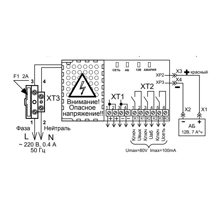РИП-12-2/7П2-Р исп.14 источник питания
