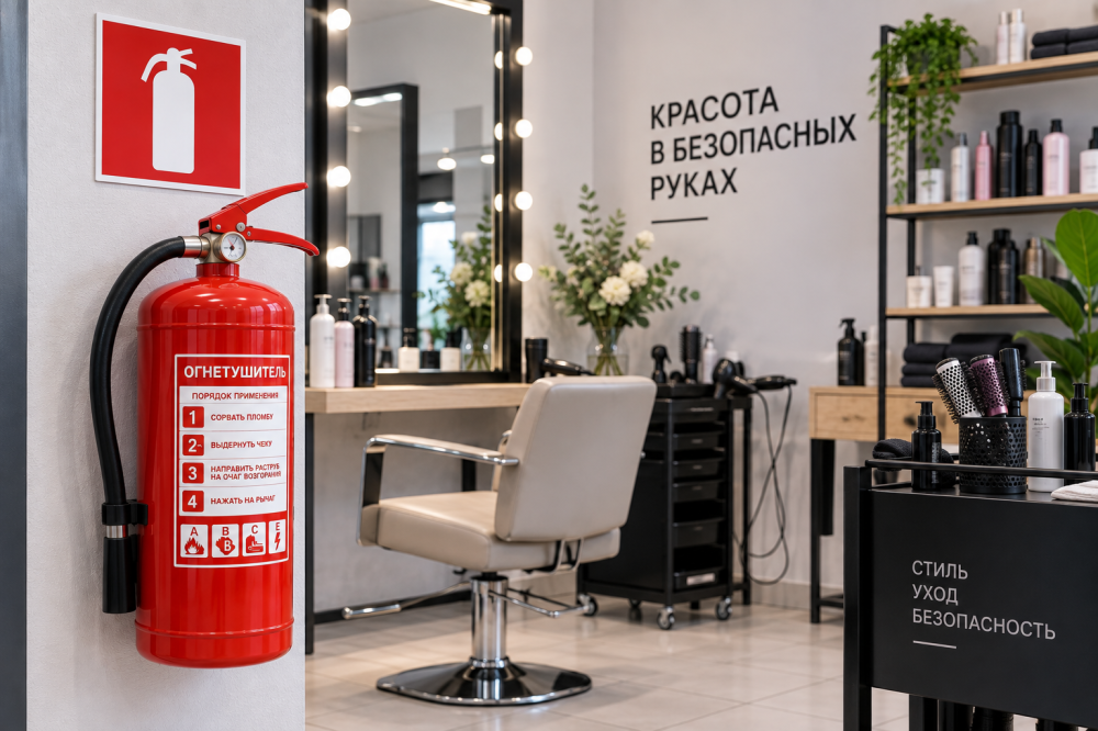 Какой огнетушитель нужен для салона красоты: полный гайд по пожарной безопасности