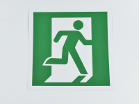 Знак E01-02 Выход здесь (правосторонний), 200х200