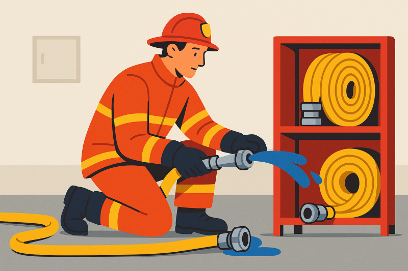 Перекатка пожарных рукавов: правила, периодичность и требования безопасности