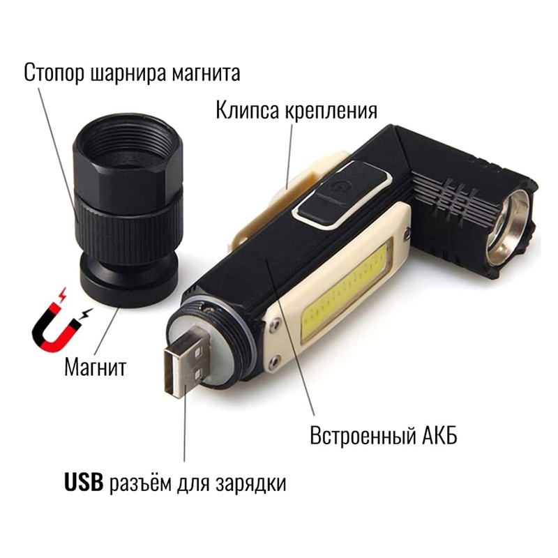 FOCUSray 2100 фонарь налобный аккумуляторный трансформер