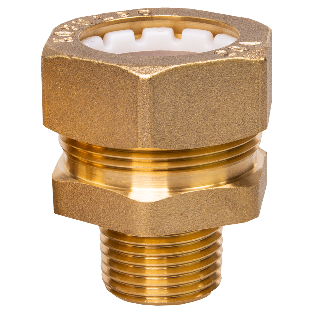 Муфта труба - наружная резьба (папа) переход 20мм-15мм BC20-1/2"