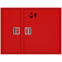 ШП-К-О-002 "Т" НЗК М01 ЕВРО правый шкаф пожарный с евроручкой (навесной, закрытый, красный)