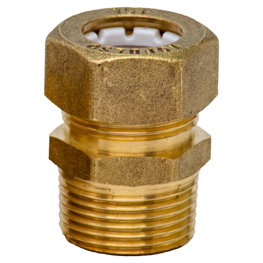 Муфта труба - наружная резьба (папа) переход 15мм-20мм BC15-3/4"