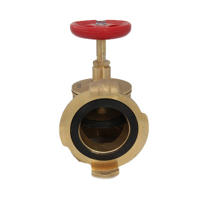 КПАЛ 65 угловой 90° с соединительной головкой 65 мм Клапан пожарный латунный