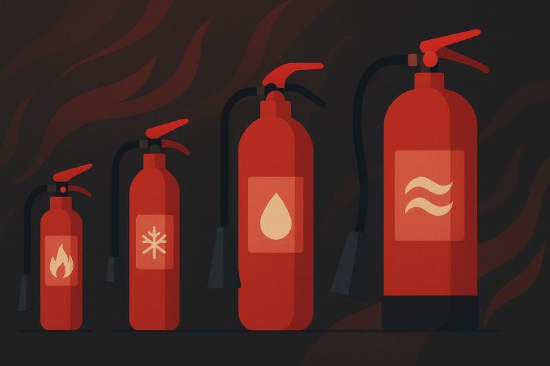 Классификация огнетушителей: виды, объемы и способы подачи