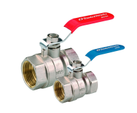 Кран шаровой (Chicago) муфтовый, хром. Ру25, Ду25, рукоятка