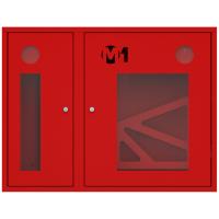 ШП-К-О-002 "Т" НОК М01 правый шкаф пожарный с почтовым замком (навесной, открытый, красный)