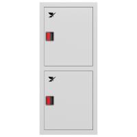 ШП-К-Пульс-320-21 ВЗБ ЕВРО правый шкаф пожарный с евроручками (встроенный, закрытый, белый)