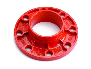 Адаптер фланцевый ДИНАРМ под муфту крашеный 2 1/2" (76.1 мм), Ру=1,6Мпа клеймо FM