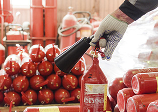 Перезарядка и обслуживание огнетушителей, модулей пожаротушения