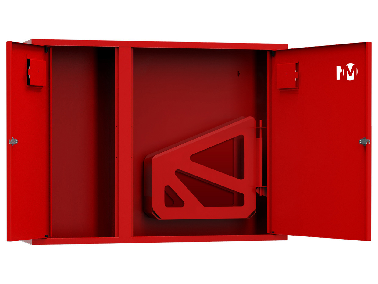 ШП-К-О-002 "Т" НЗК М01 правый шкаф пожарный с почтовым замком (навесной, закрытый, красный)