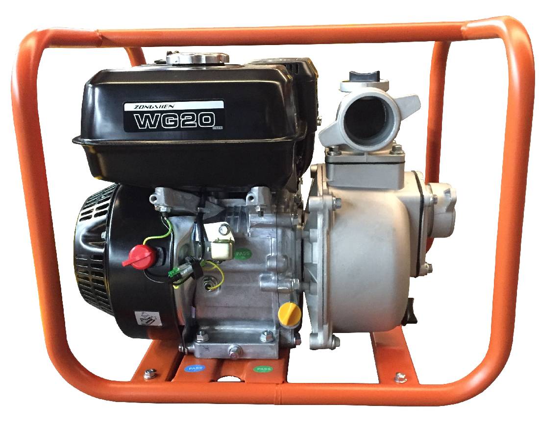 Мотопомпа бензиновая для среднезагрязненной воды ZONGSHEN WG 20