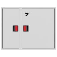 ШП-К-О-Пульс-315 НЗБ ЕВРО правый шкаф пожарный с евроручкой (навесной, закрытый, белый)