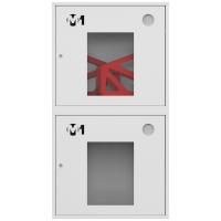 ШП-К-О-003-12 "Т" НОБ М01 правый шкаф пожарный с почтовыми замками (навесной, открытый, белый)