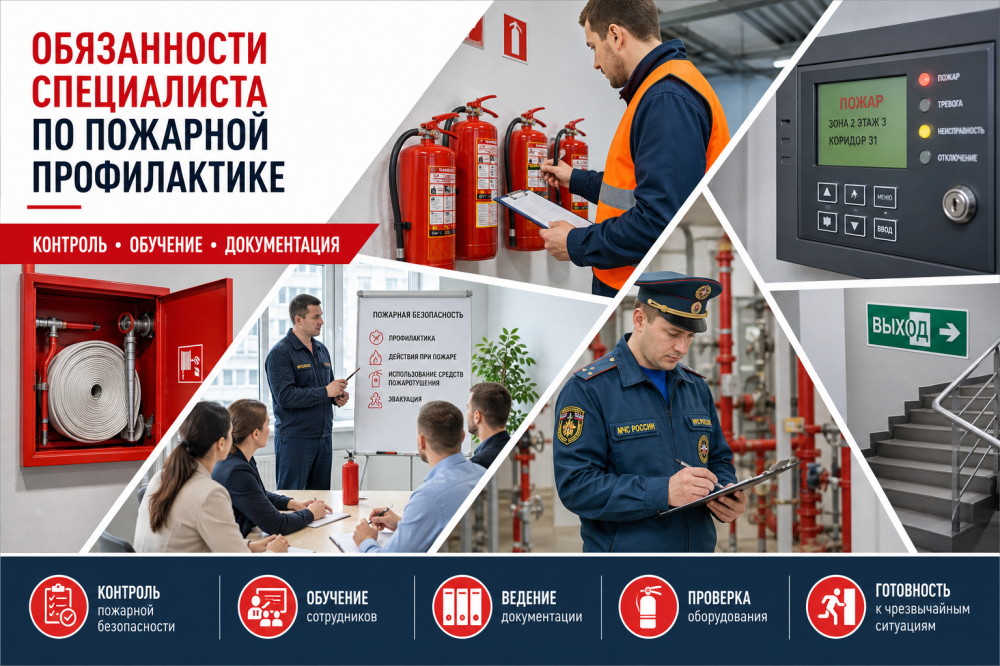 Обязанности специалиста по пожарной профилактике: полное руководство