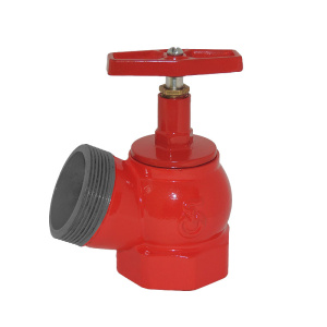 КПЧ 50 угловой 125° (муфта-цапка) клапан пожарный чугунный