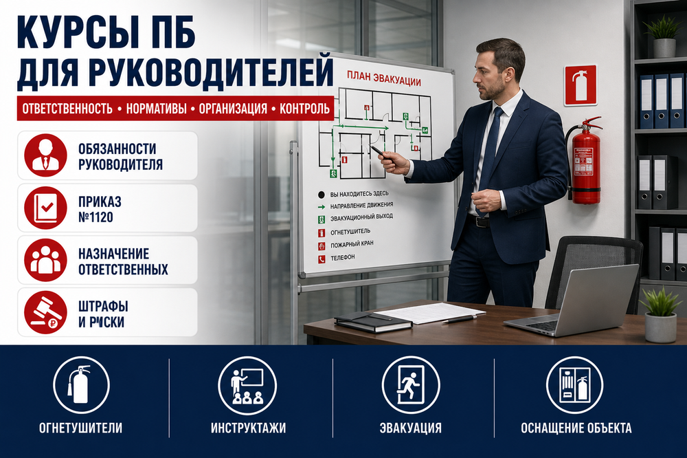 Курсы пожарной безопасности для руководителей: обучение, требования и порядок прохождения