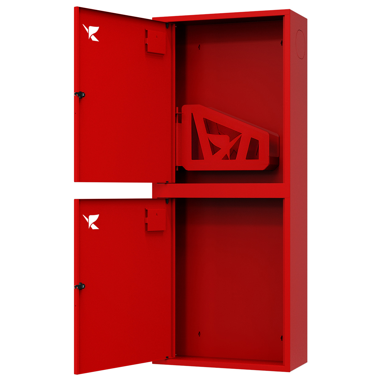 ШП-К-О-Пульс-320 НЗК левый шкаф пожарный с почтовым замком (навесной, закрытый, красный)