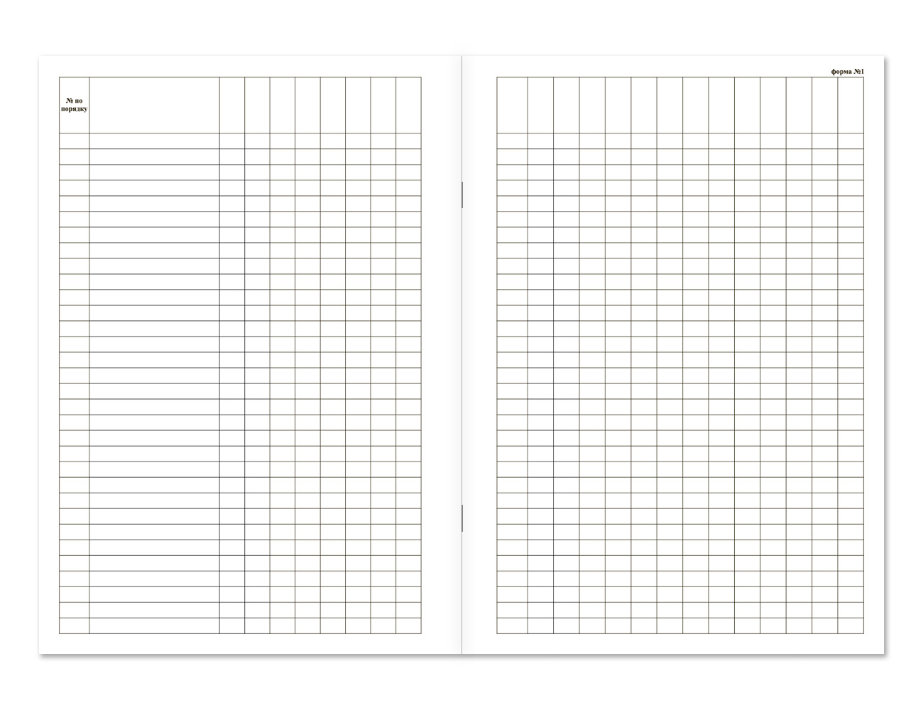Журнал пустографок (24 графы) НПО Пульс