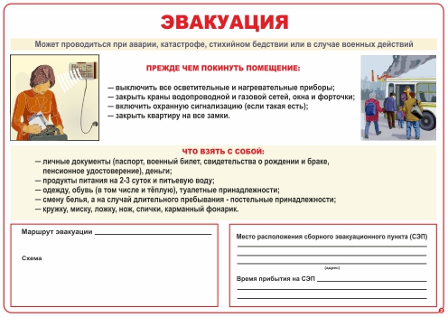 Комплект плакатов 'Уголок гражданской защиты' (А3)