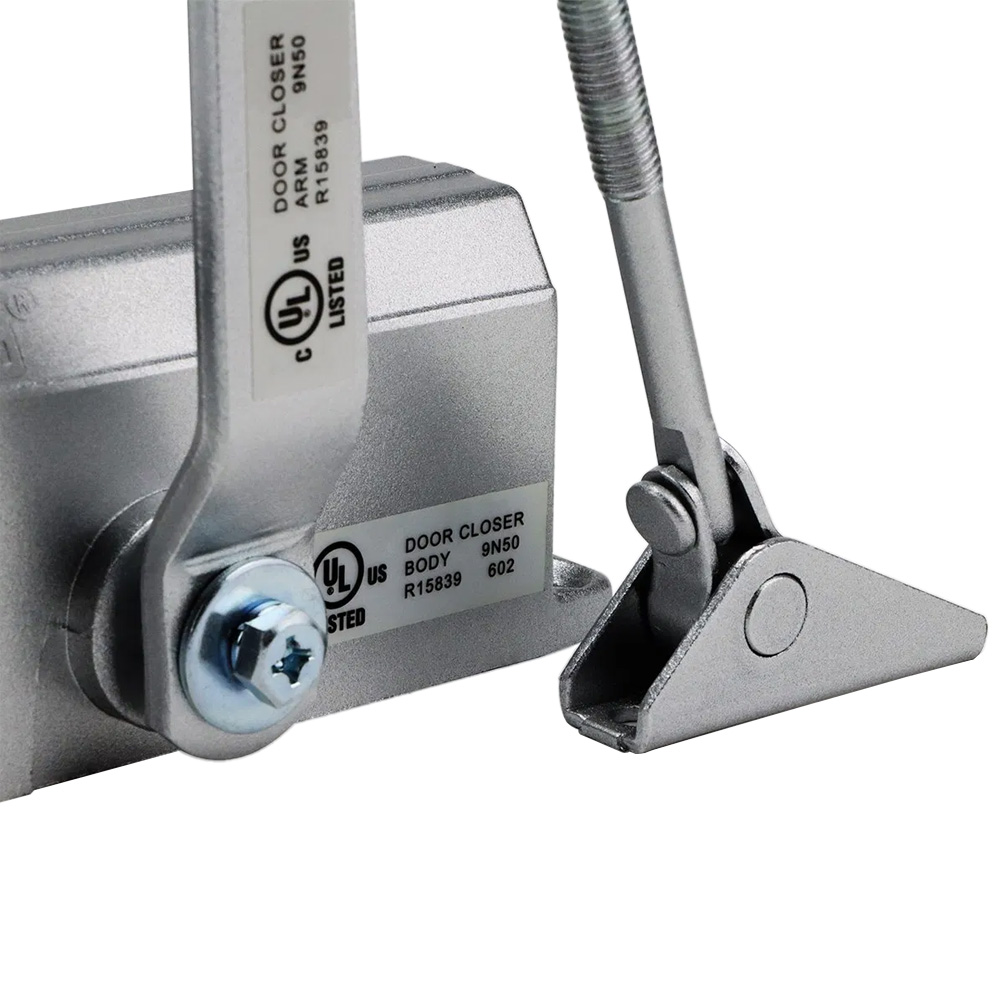 Е-602 Oubao доводчик для дверей серебро (до 50 кг)