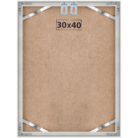 Рамка алюминий Nielsen (30*40) матовое серебро c оргстеклом Рамка алюминий Nielsen (30*40) матовое серебро c оргстеклом