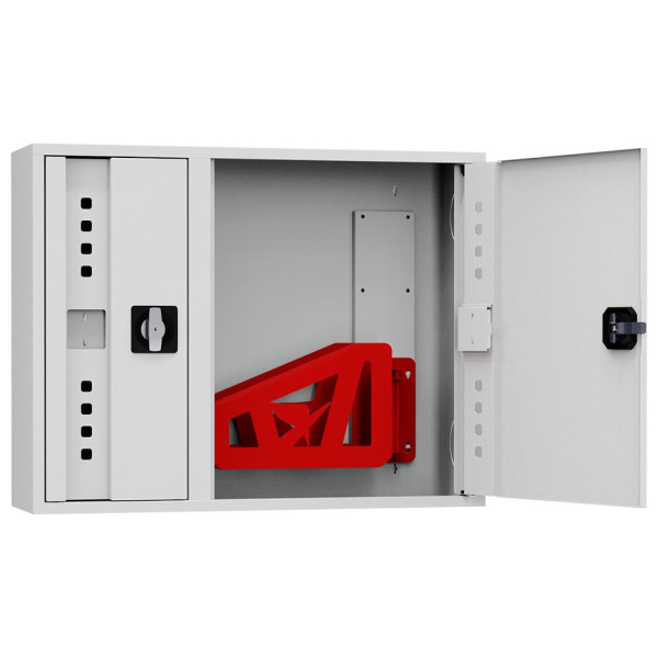 ШП-К-О-Пульс-315 НЗБ/ВЗБ (У) универсальный шкаф пожарный с ручкой-замком (закрытый, белый)