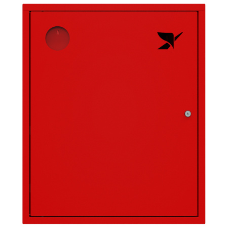 ШП-К-Пульс-310 НЗК левый шкаф пожарный с почтовым замком (навесной, закрытый, красный)