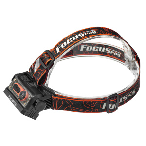 FOCUSray 1323 акку 18650 1200мАН 200 люмен, цифровой дисплей, USB кабель 1/180 фонарь налобный